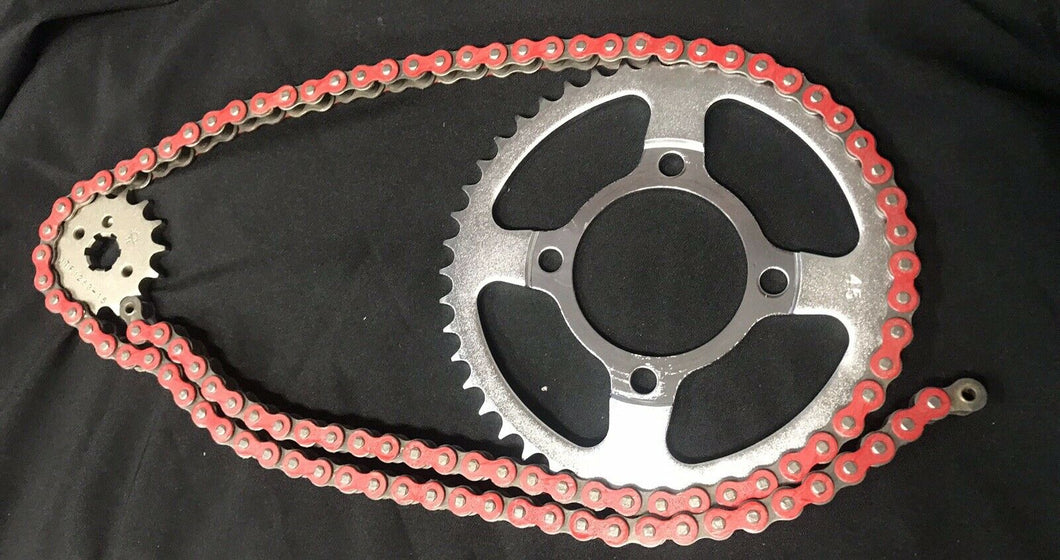 Sprocket And Chain Set To Suit Honda Ct110 post 2000 model Postie Bike